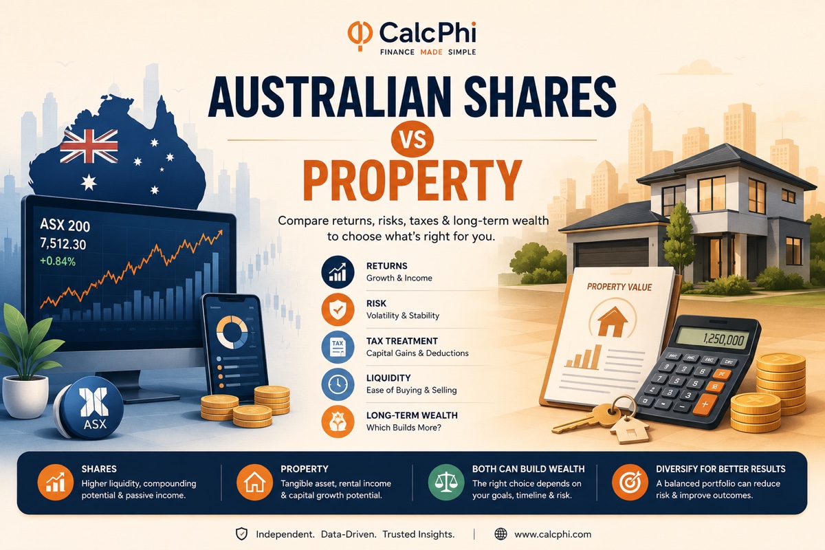Australian shares vs property: comparing returns, risk, tax and long-term wealth