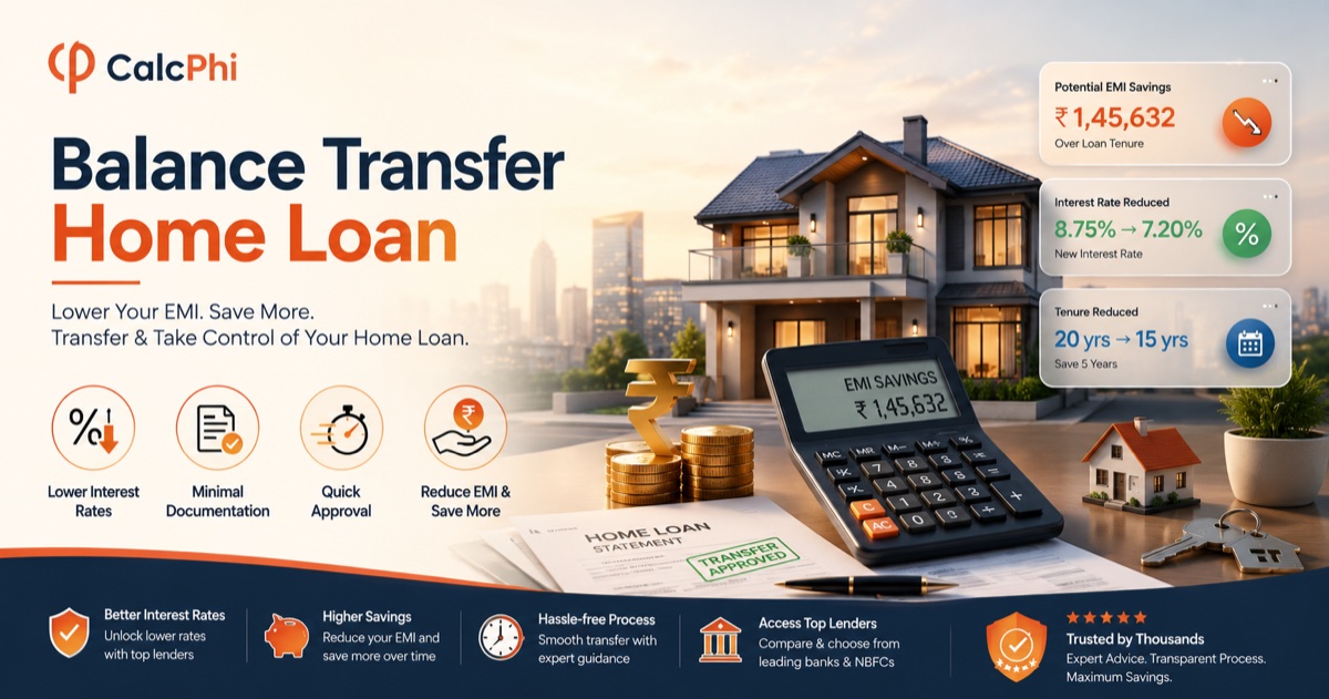Balance Transfer Home Loan: Lower Your EMI and Save More