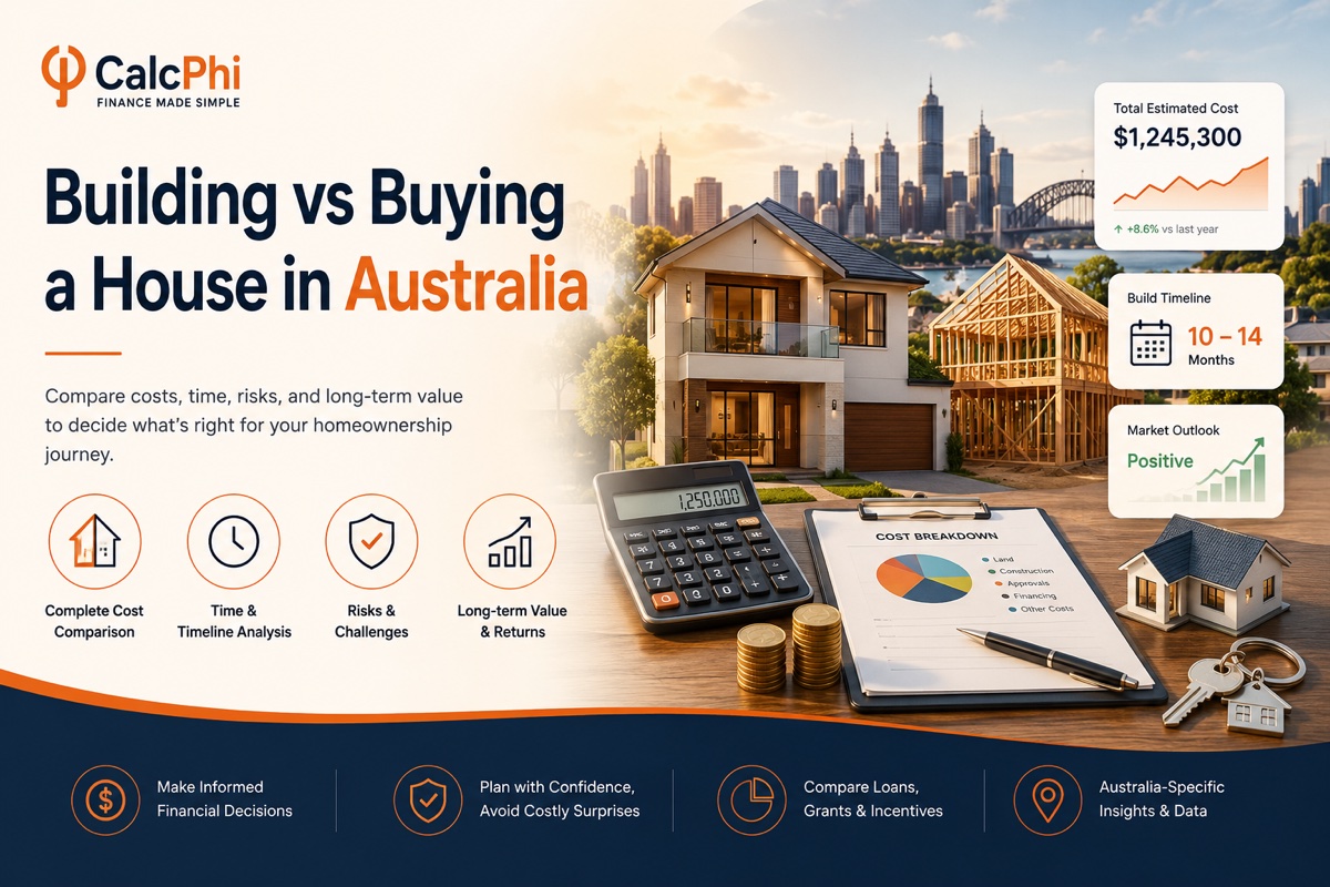 Building vs buying a house in Australia: costs, time, risks and long-term value