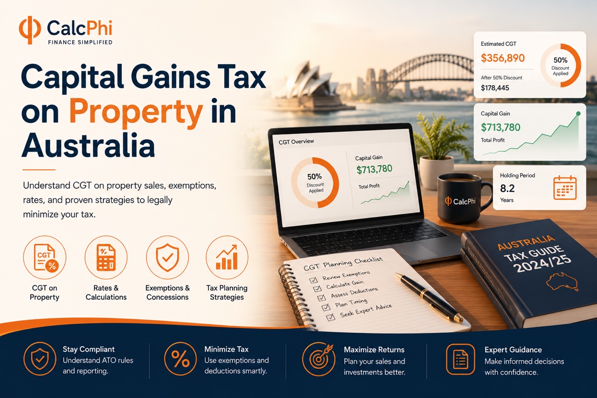 Capital gains tax on property in Australia: CGT rates, exemptions, and strategies to legally minimise your tax