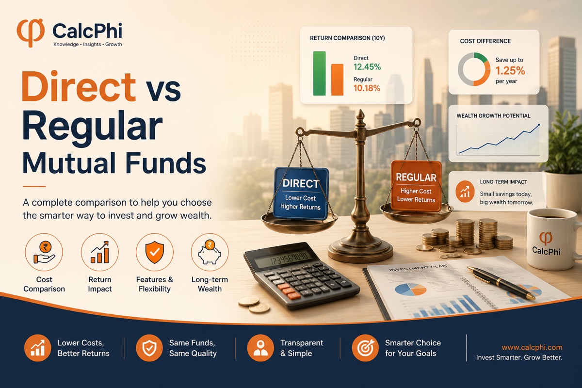Direct vs Regular Mutual Funds comparison