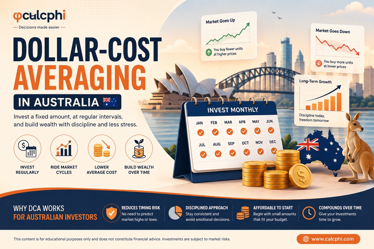 Dollar Cost Averaging in Australia — invest regularly, ride market cycles, build wealth over time