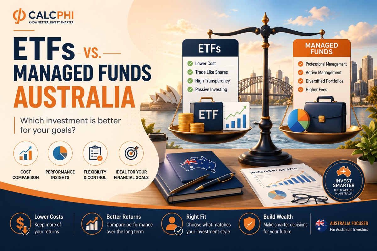 ETFs vs Managed Funds Australia — cost comparison, performance insights, flexibility and financial goals