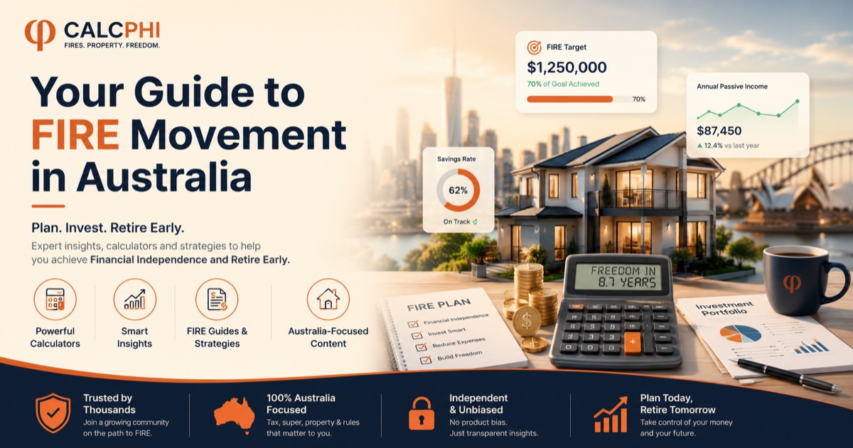Your guide to FIRE movement in Australia — plan, invest, retire early with financial independence strategies
