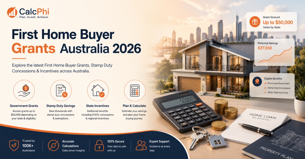 First Home Buyer Grants Australia 2026 — every federal scheme, state grant and stamp duty concession explained