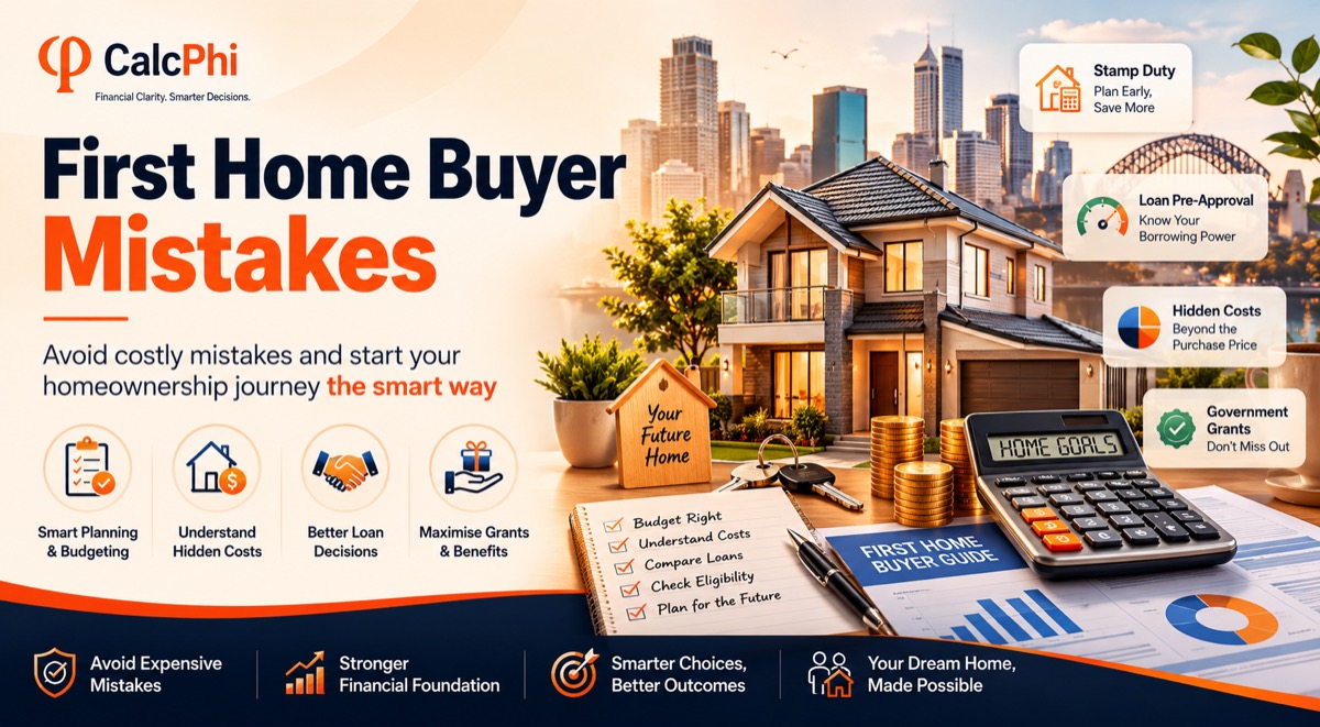 First home buyer mistakes Australia — smart planning, hidden costs, better loan decisions and government grants