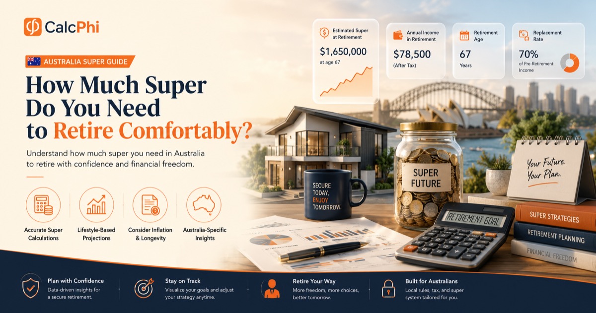 How much super do you need to retire comfortably in Australia — ASFA benchmarks, lifestyle projections and retirement planning