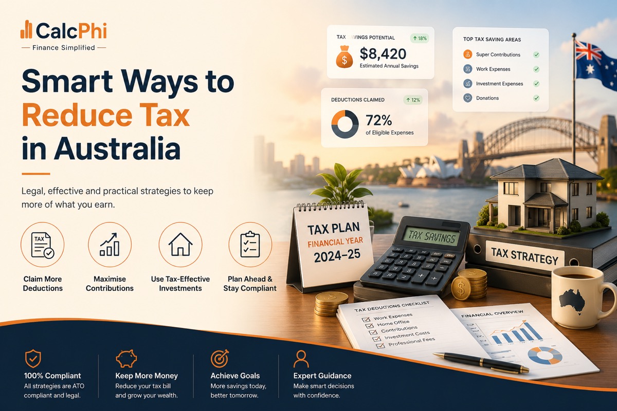 Smart ways to reduce tax in Australia — claim deductions, maximise super contributions and use tax-effective investments