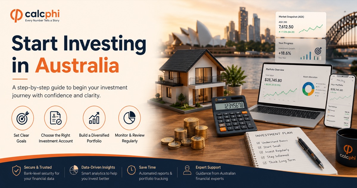 Start investing in Australia — set clear goals, choose the right account, build a diversified portfolio and invest with confidence