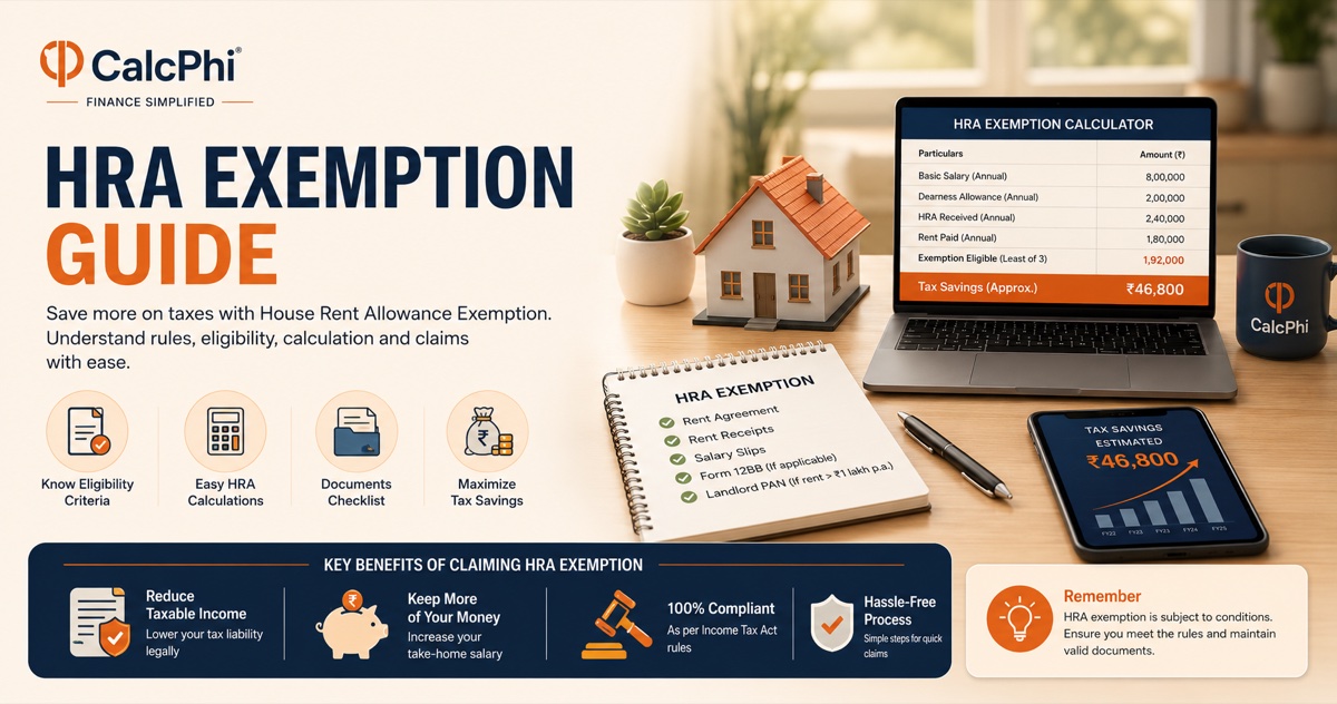 HRA exemption guide 2026: eligibility, calculations, documents checklist and tax savings