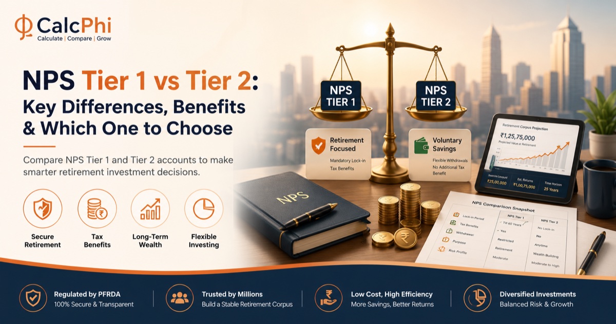 NPS Tier 1 vs Tier 2: Key Differences, Benefits and Which One to Choose — CalcPhi