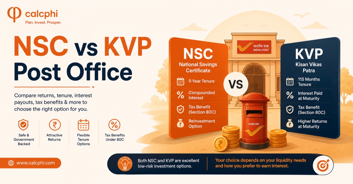 NSC vs KVP vs Post Office — compare returns, tenure, tax benefits and choose the right government savings scheme
