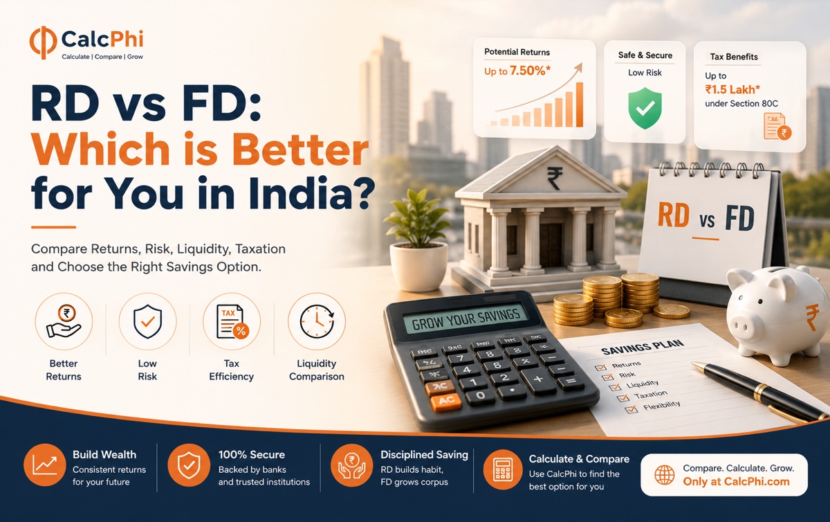 RD vs FD: Which is better for you in India — compare returns, risk, liquidity, taxation and choose the right savings option