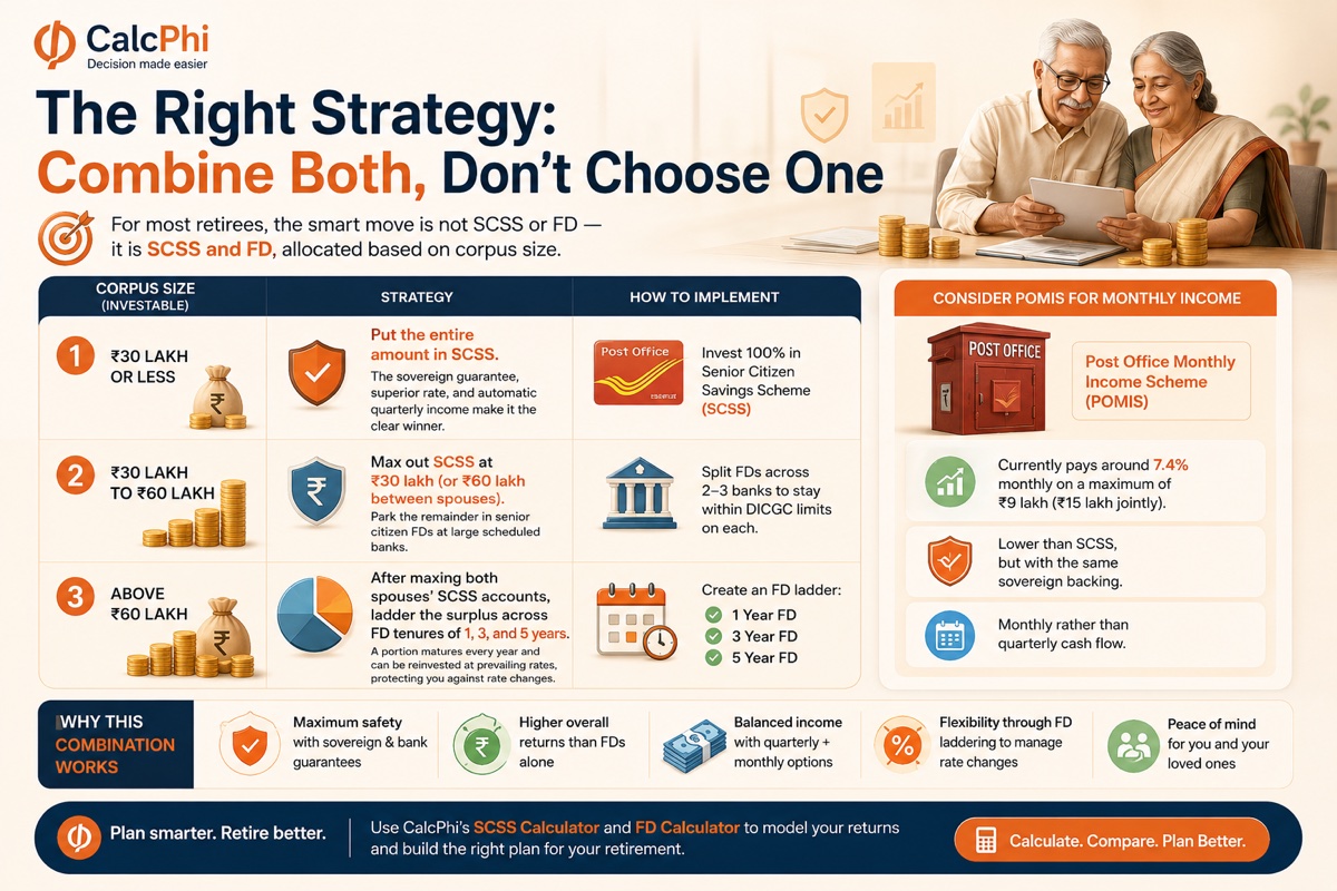 The right strategy for senior citizens: combine SCSS and FD based on corpus size — allocation framework for retirement planning