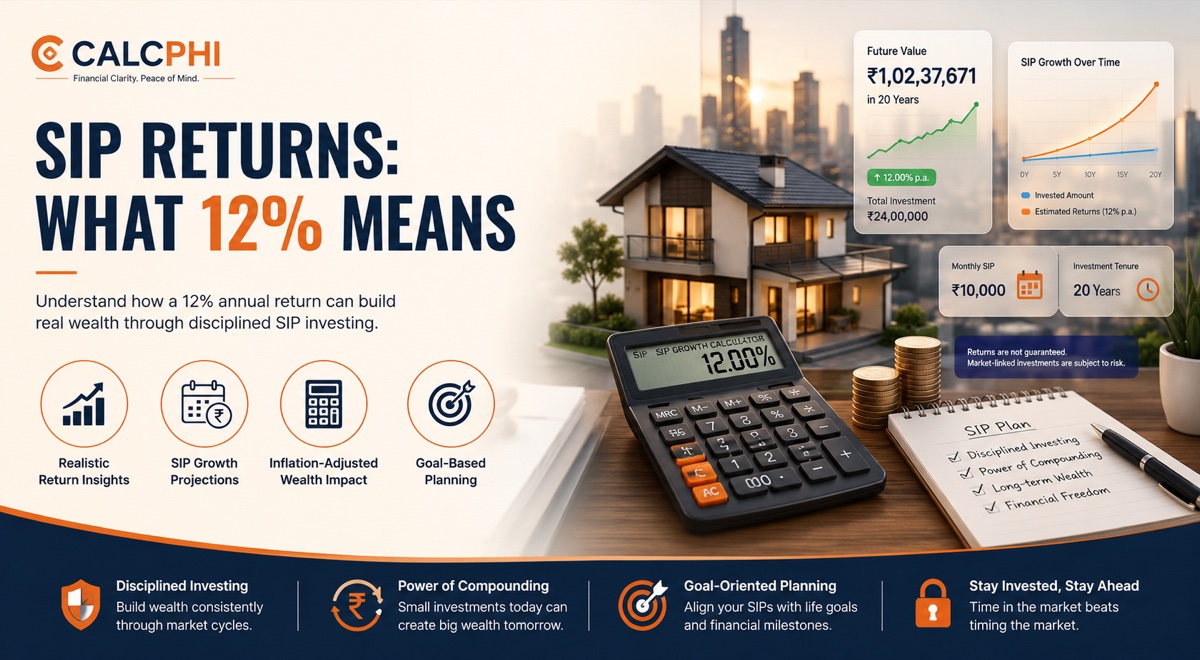 SIP Returns: What 12% Annual Return Really Means — CalcPhi