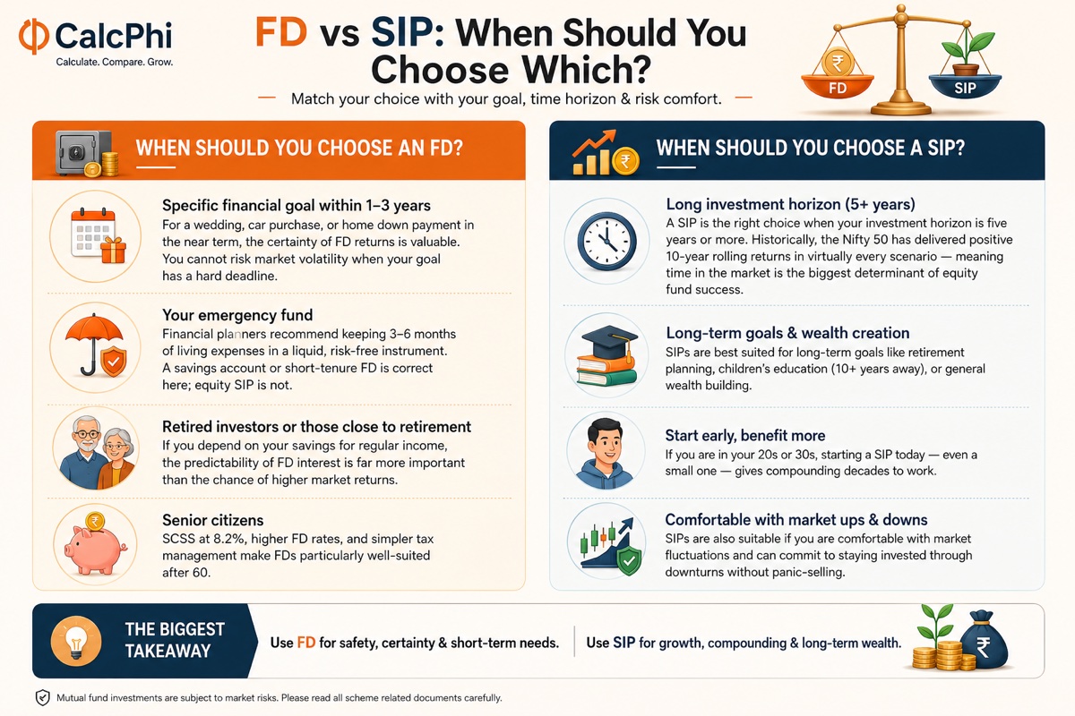 FD vs SIP: When Should You Choose Which?