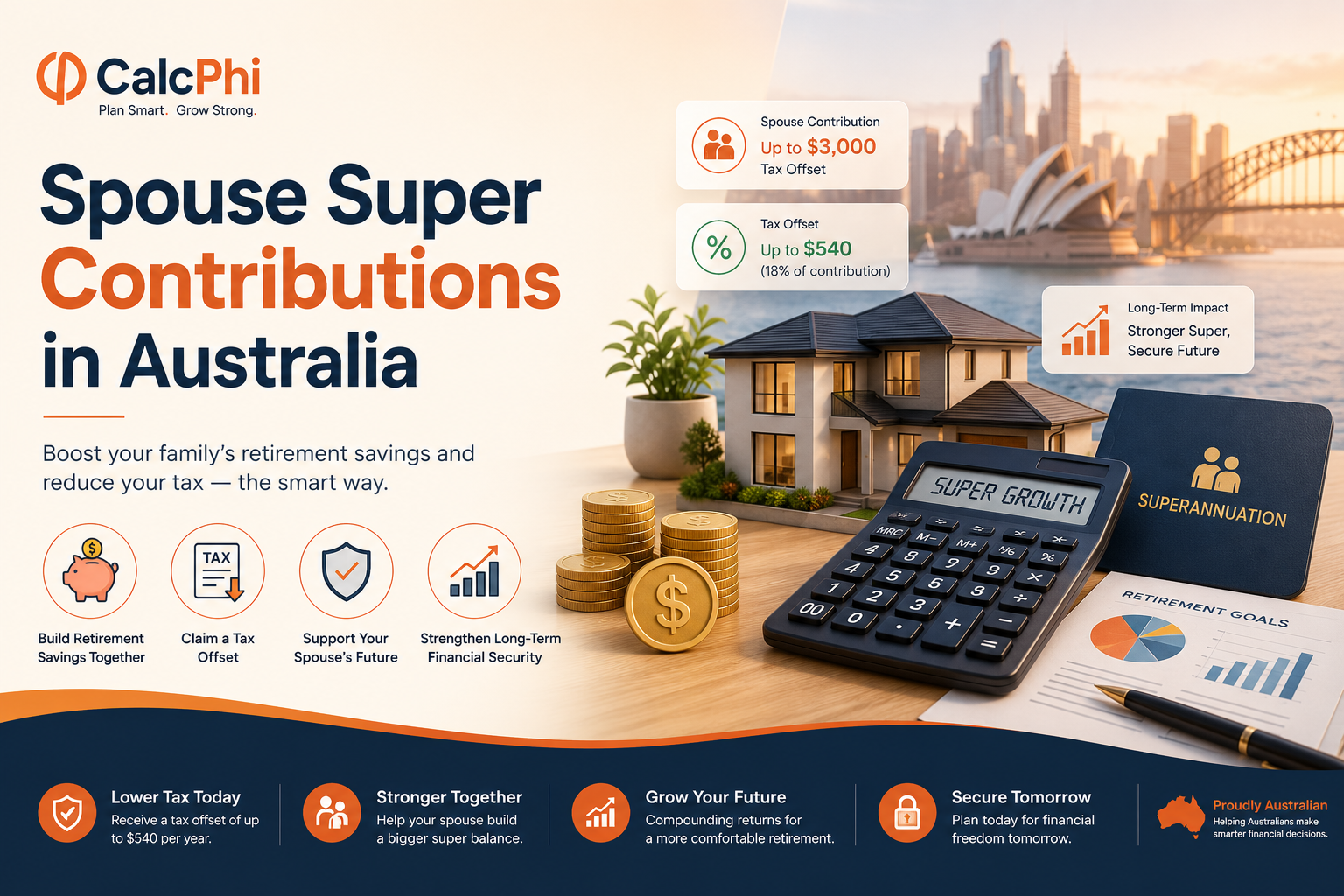 Spouse super contributions in Australia — boost your family's retirement savings and reduce your tax the smart way