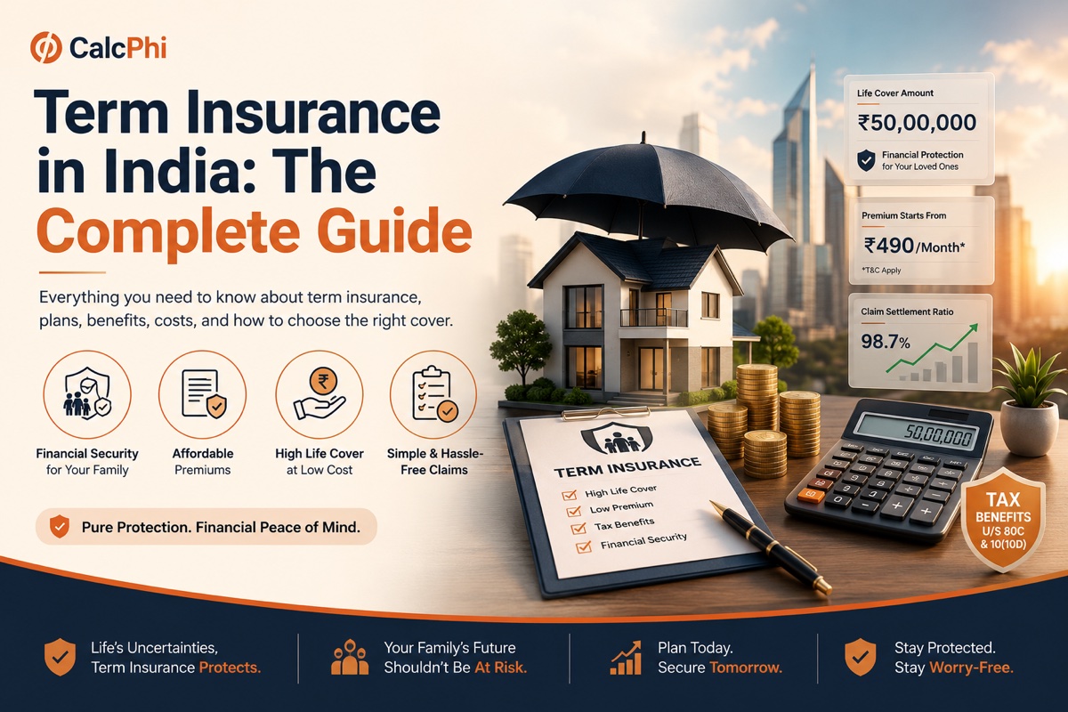 Term Insurance in India: The Complete Guide — CalcPhi